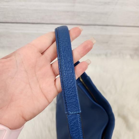 Coach Blue Pebble Leather Isabelle East West Hobo Shoulder / Crossbody Bag - Picture 16 of 16